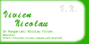 vivien nicolau business card